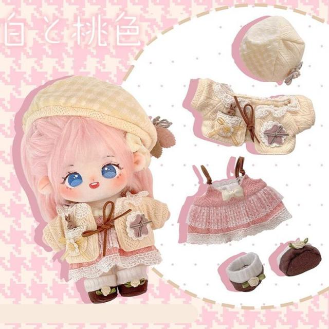 送料無料」20cm 着せ替えぬいぐるみ服 着せ替え人形 綿人形 ぬいぐるみ